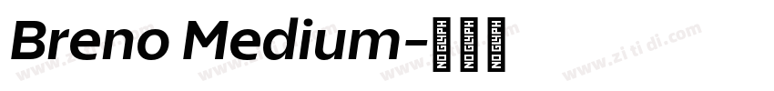 Breno Medium字体转换